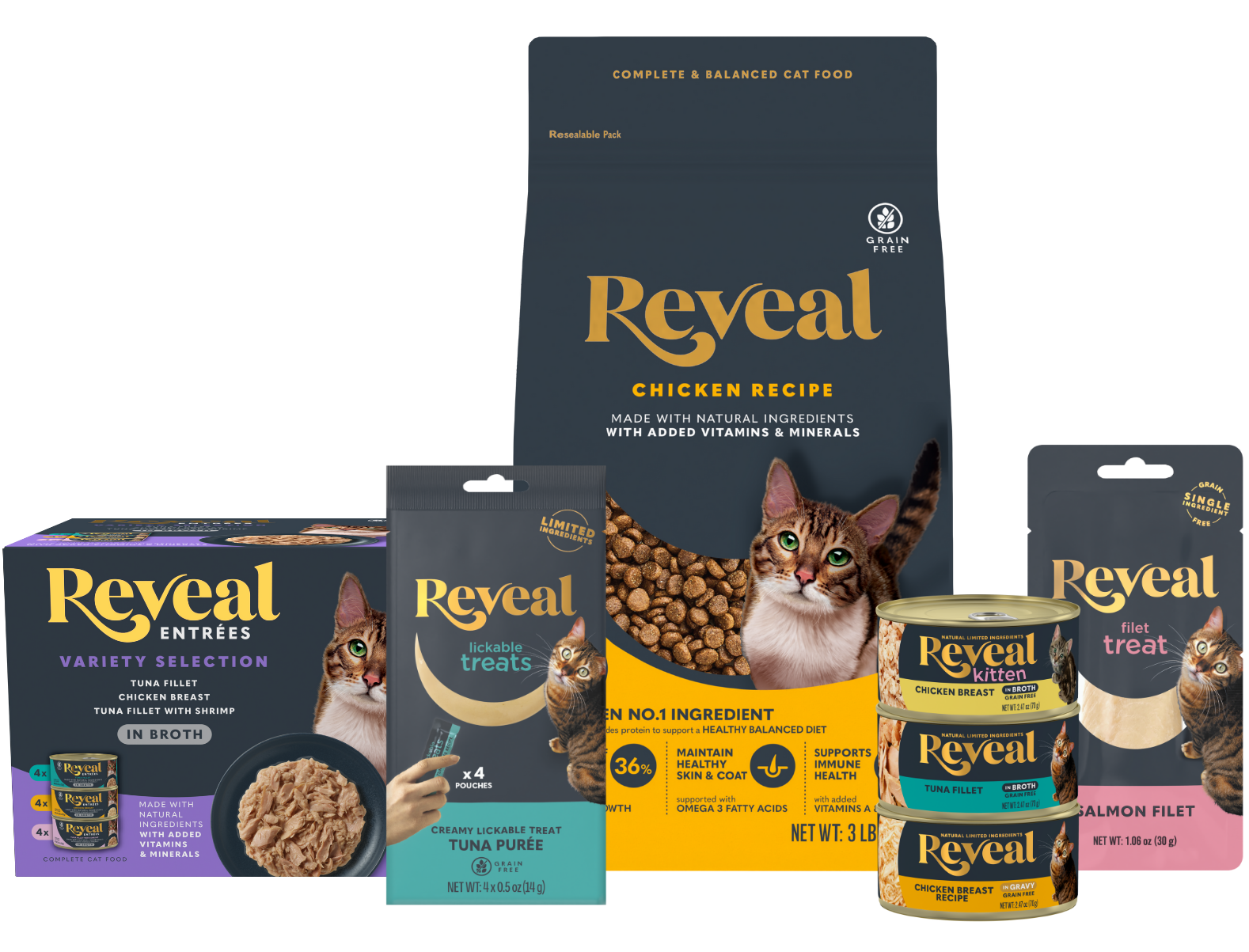 Reveal Cat Food Assortment of Products