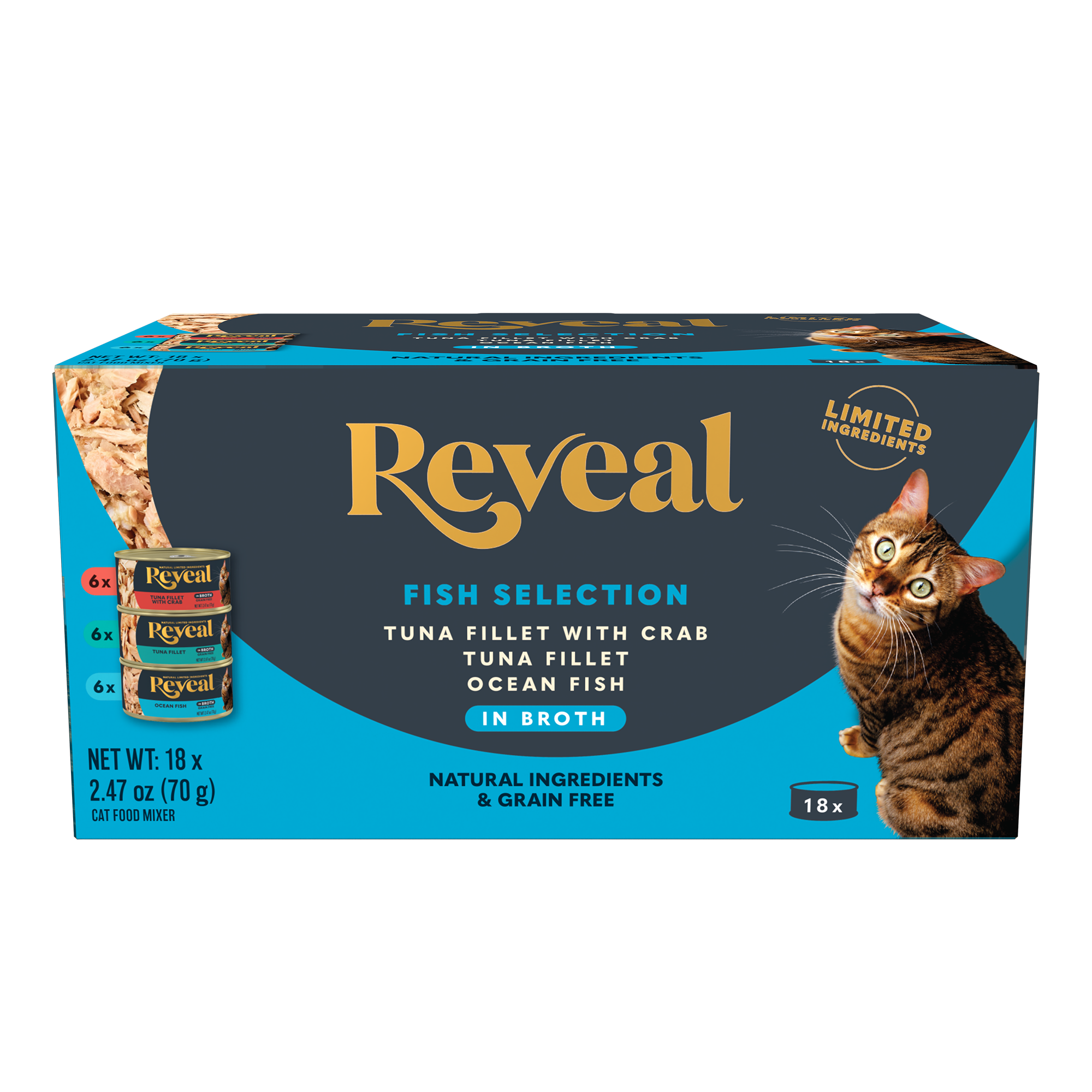 Reveal Fish Selection in Broth Multipack 18-ct.
