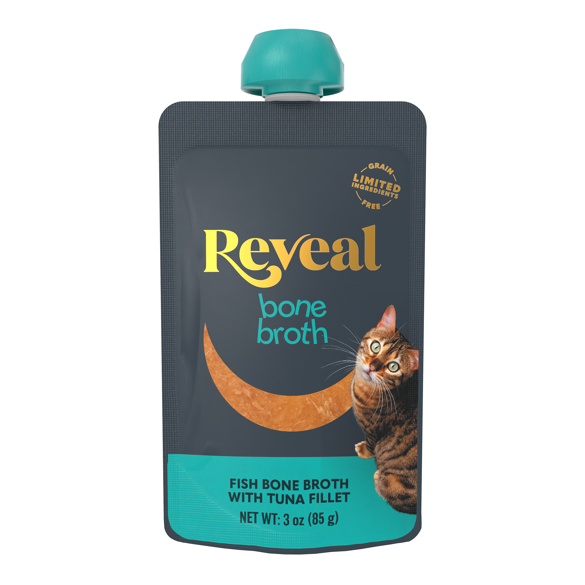 Reveal Fish Bone Broth with Tuna Fillet Spout Pouch
